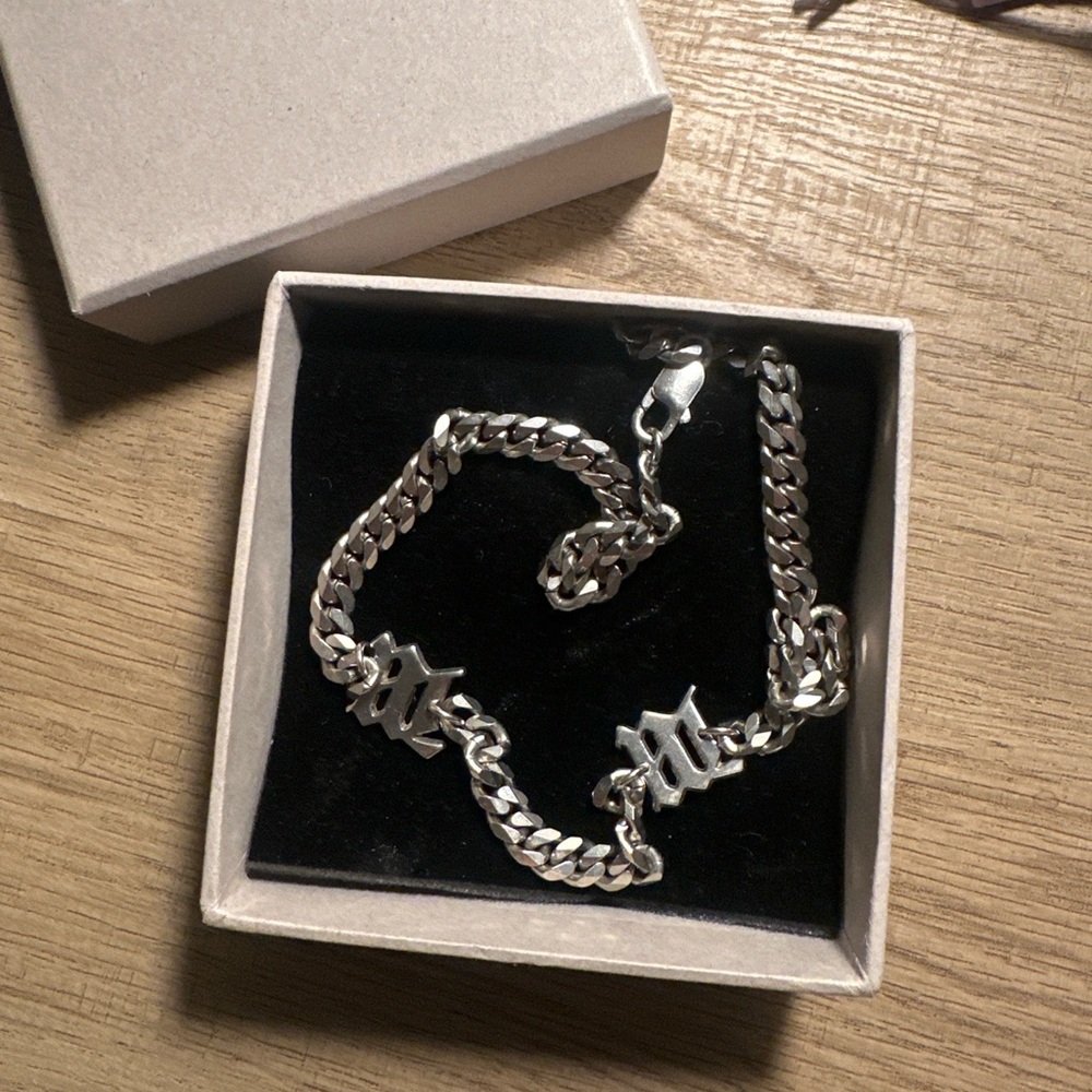 Silver Curb Chain Choker Necklace